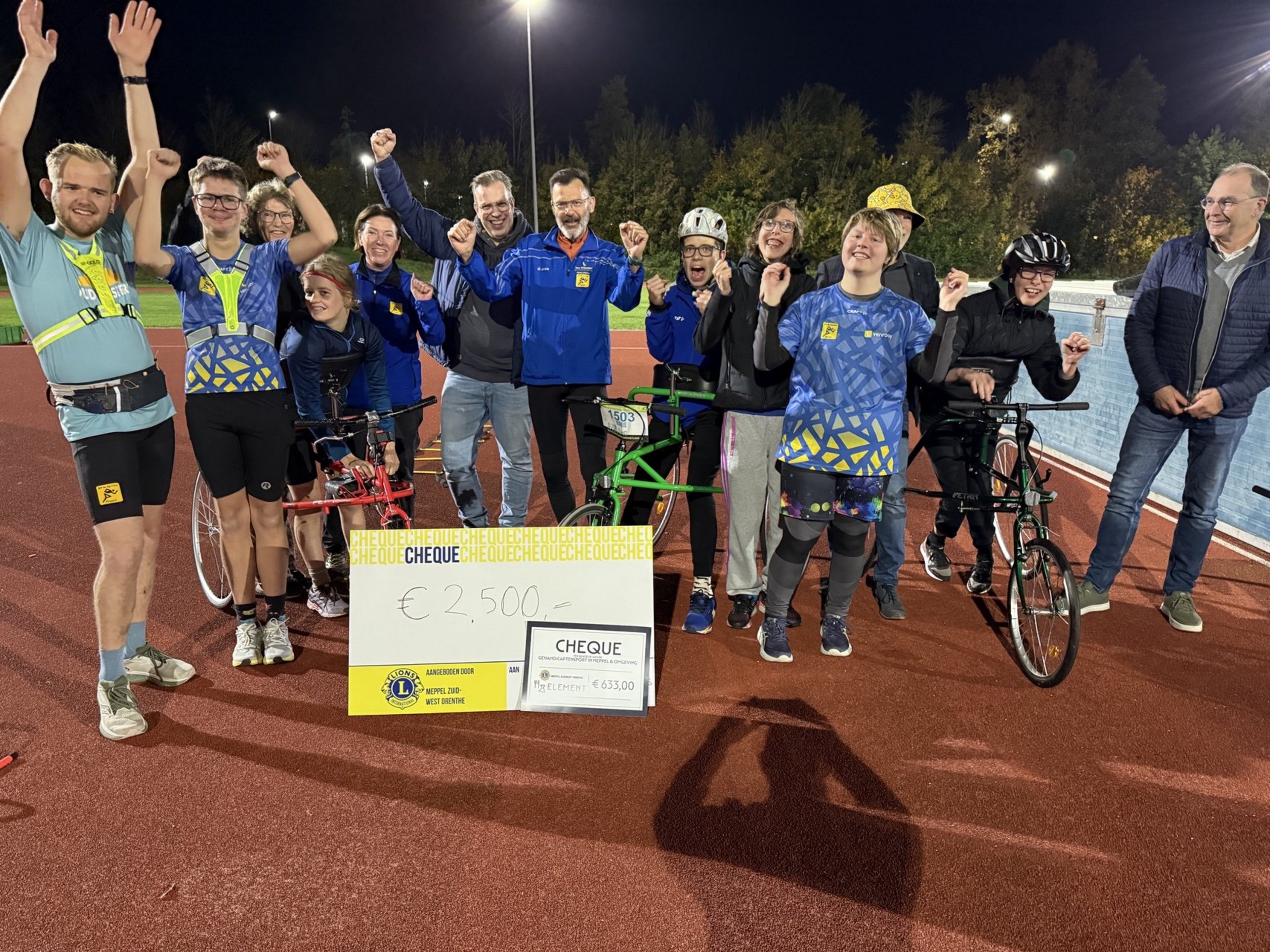 Uitreiking prijs G-sporters AV De sprinter 