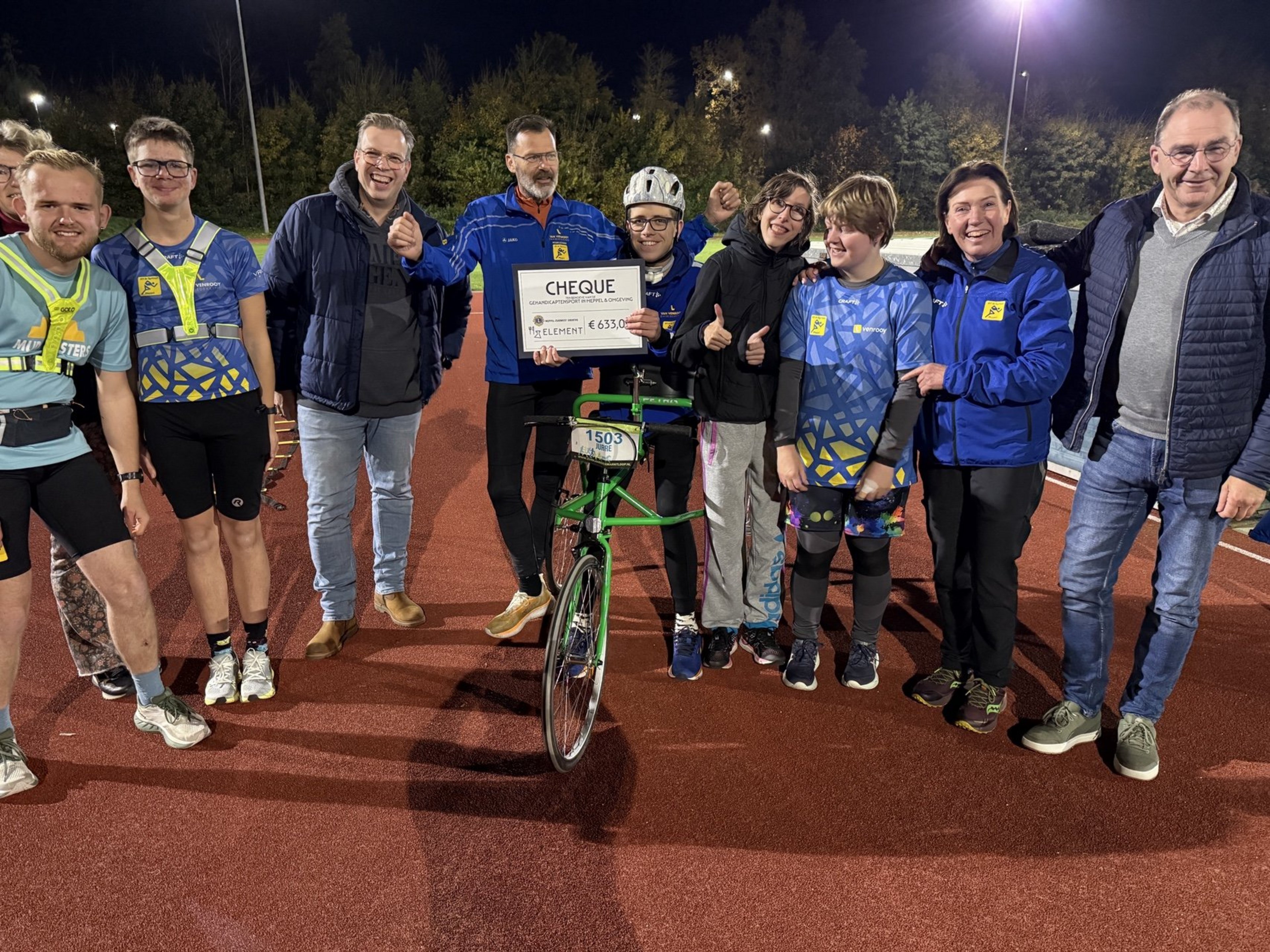 Uitreiking prijs G-sporters AV De sprinter 